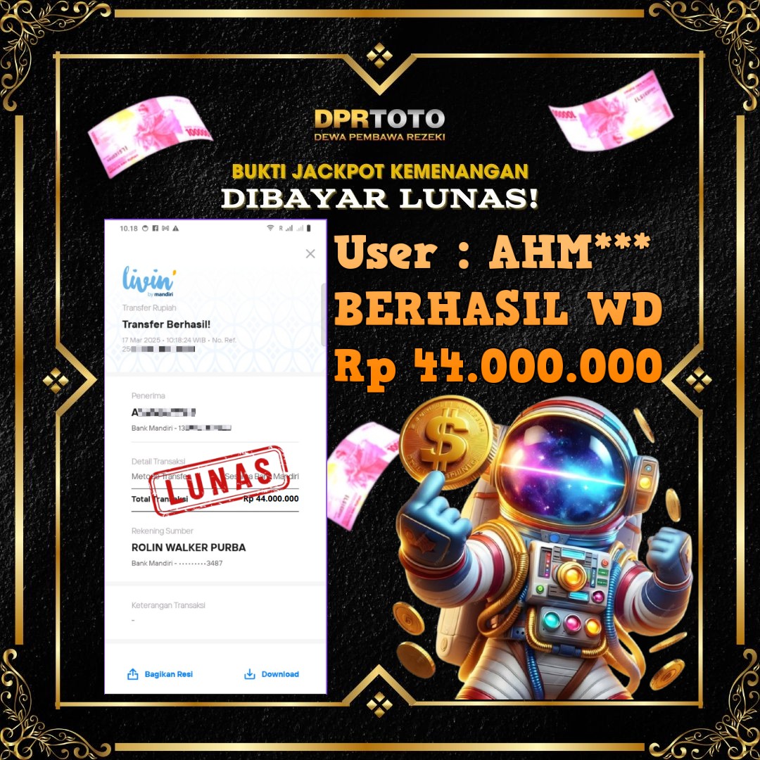 KEMENANGAN BESAR LIVE CASINO SPACEMAN WD 44.000.000 - LUNAS